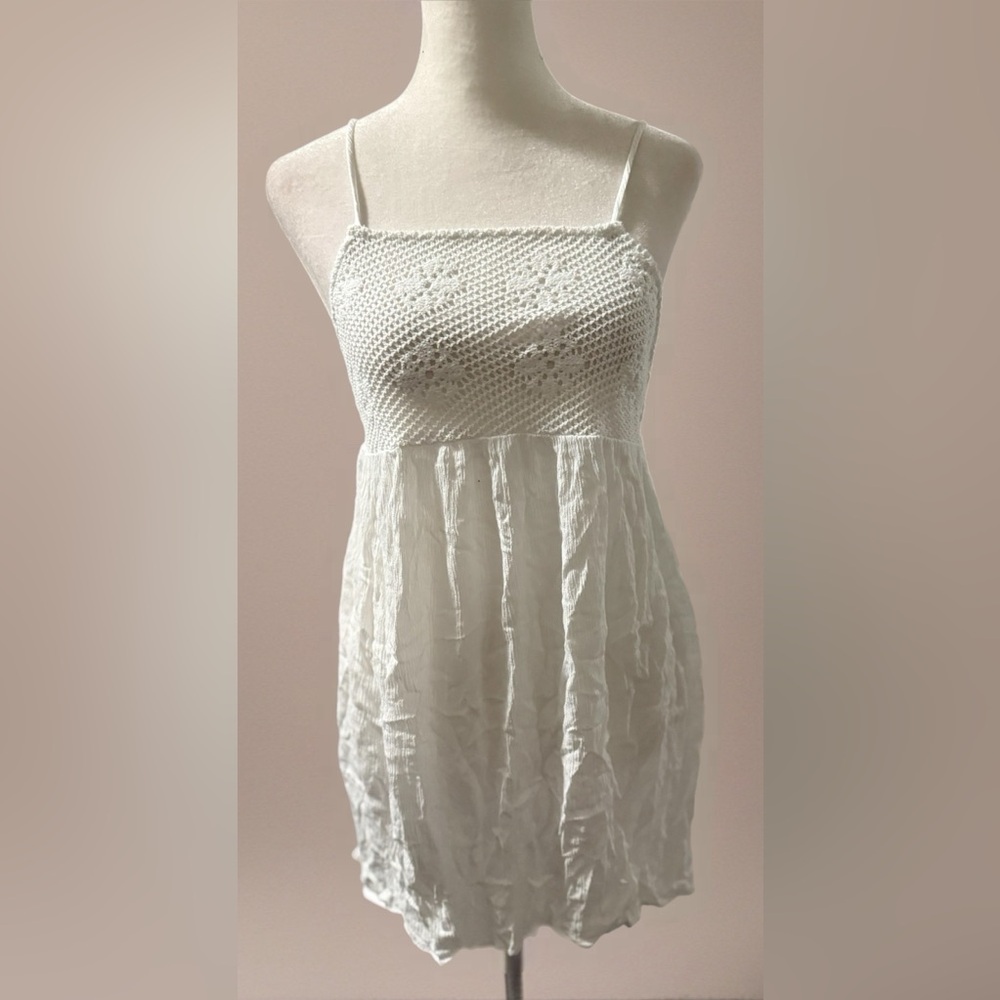 Xhilaration White Textured Dress